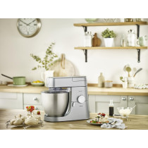 Kenwood Stand Mixer Kitchen Machine Metal Body Chef XL 1200W With 6.7L Stainless Steel Bowl, K-Beater, Whisk, Dough Hook, Blender, Silver, KVL4110S, 1 Year Warranty