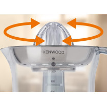 Kenwood Citrus Juicer 40W Juice Extractor With 1L Transparent Juice Jug, Stainless Steel Filter, Dust Cover, 2 Way Rotation, Cord Storage For Home, Office, Restaurant And Cafeteria, White/Clear, â€ŽJE290A, 1 Year Warranty