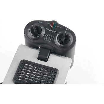 Kenwood Deep Fryer 3L, 2000W With View Window And Stainless Steel Lid For Home, Kitchen And Restaurants, Silver/Black, DFM50, 1 Year Warranty