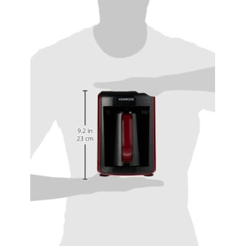 Kenwood Turkish Coffee Maker Up To 5 Cups Turkish Coffee Machine For Slowly Brewed Delicious Turkish Coffee 535W, Black/Red, CTP10.000BR, 1 Year Warranty