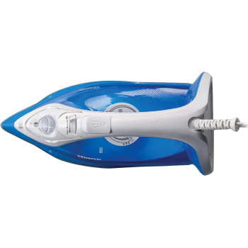 Kenwood Steam Iron 2200W With Ceramic Soleplate, Anti-Drip, Anti-Calc, Self Clean, Continuous Steam, Burst, Spray Function, White/Blue, STP60.000WB, 1 Year Warranty