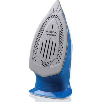 Kenwood Steam Iron 2200W With Ceramic Soleplate, Anti-Drip, Anti-Calc, Self Clean, Continuous Steam, Burst, Spray Function, White/Blue, STP60.000WB, 1 Year Warranty