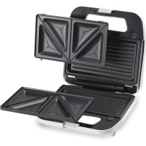 Kenwood 2-In-1 Sandwich Maker And Grill With 2 Sets Of Non Stick Multifunctional Plates For Grilling And Toasted Sandwiches, White, â€ŽSMP02.000WH, 1 Year Warranty