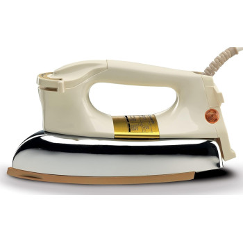 Kenwood Dry Iron Heavy Weight Iron 1200W With Ceramic Soleplate, White/Gold, DIM40.000GO, 1 Year Warranty