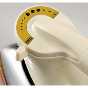 Kenwood Dry Iron Heavy Weight Iron 1200W With Ceramic Soleplate, White/Gold, DIM40.000GO, 1 Year Warranty