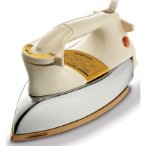 Kenwood Dry Iron Heavy Weight Iron 1200W With Ceramic Soleplate, White/Gold, DIM40.000GO, 1 Year Warranty