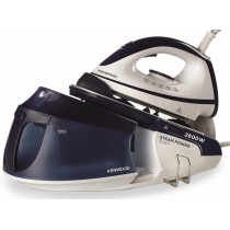 Kenwood Steam Iron Steam Station 2600W With 1.8L Water Tank Capacity, Ceramic Soleplate, 180g Steam Shot, Anti Drip, Auto Shut Off, Self Clean Function, White/Blue, SSP20.000WB, 1 Year Warranty