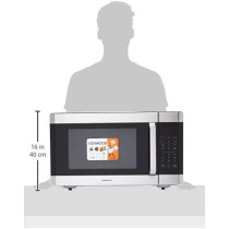 Kenwood 42L Microwave Oven With Grill, Digital Display, 5 Power Levels, Defrost Function, Stainless Steel, Auto Menu, 99 Minutes Timer, Clock Function 1100W, Black/Silver, â€ŽMWM42.000BK, 1 Year Warranty