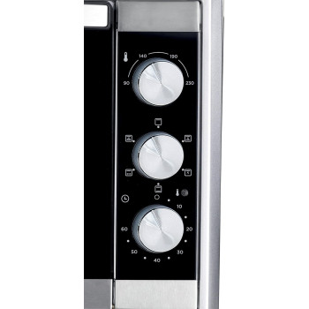 Kenwood 45L Toaster Oven - Oven Toaster Grill Large Capacity Double Glass Door Multifunctional With Rotisserie And Convection Function For Grilling, Toasting, Broiling, Baking, Defrosting, Silver, MOM45, 1 Year Warranty