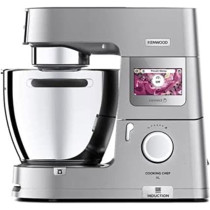 Kenwood Stand Mixer Metal Body Kitchen Machine Cooking Chef XL With Induction/Cooking Function, Built-In Weighing Scale, SS Bowl And Food Steamer,5 Tools,Glass Blender,Food Processor, Silver, KCL95.424SI, 1 Year Warranty