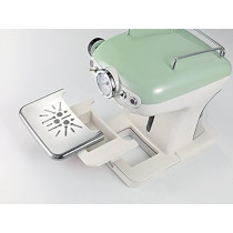 Ariete Vintage Espresso Coffee Machine With Manometer And Milk Frother, Auto Shut-Off, Cappuccino Maker, Ground Coffee And ESE Pod Compatible, 850W, 15 Bar, For Home And Office, Green/White, ART1389/14, 1 Year Warranty