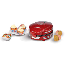 Ariete Electric Muffin And Cupcakes Maker, Thermostat, Non-stick Plate, 700W, Red, 1 Year Warranty