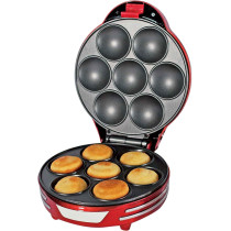 Ariete Electric Muffin And Cupcakes Maker, Thermostat, Non-stick Plate, 700W, Red, 1 Year Warranty