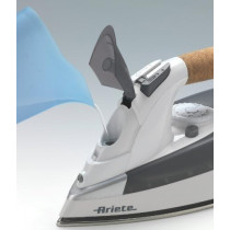 Ariete Steam Iron 2200W, Stainless Steel Soleplate, With Self Cleaning Anti-Limestone, Anti-Drip, Steam Regulator System, 120g/Min Steam, 300ml, Ideal For All Garments, White/Grey, 1 Year Warranty