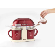 Ariete Party Time Ice Cream Maker With 2 Self-Refrigerating Mugs, 15W, 2 x 400ml Capacity, Ideal For Home, Red, ART0631, 1 Year Warranty