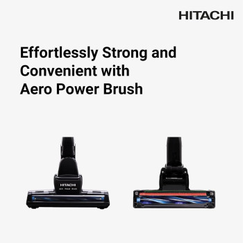 Hitachi Drum Vacuum Cleaner 2200 Watts, 21L Tank Dust Capacity, Aero Power Brush To Clean Efficiently, Metal Pipe, Dusting Brush And Crevice Nozzle, Washable Filter, Best For Home And Office, Black, CV965NBLGCM, 1 Year Warranty