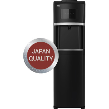 Hitachi Water Dispenser, Top Loading, Hot Cold And Ambient Temperature, Japanese Quality Floor Standing Water Cooler, Child Safety Lock, Best For Home, Office-Pantry, Black, HWD15000B, 1 Year Warranty