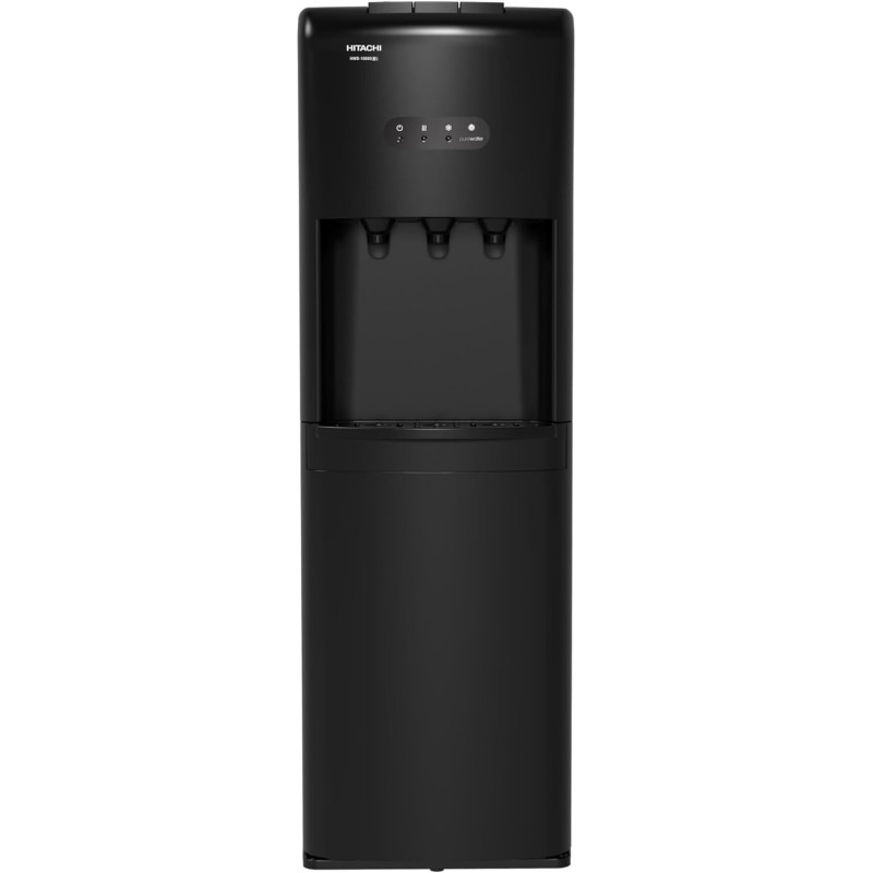 Hitachi Water Dispenser, Top Loading, Hot Cold And Ambient Temperature, Japanese Quality Floor Standing Water Cooler, Child Safety Lock, Best For Home, Office-Pantry, Black, HWD15000B, 1 Year Warranty