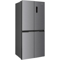 Hitachi 610L Gross, Net 466L, Bottom Freezer, 4 Door Refrigerator, Touch Screen Control, Energy Saving Mode, French Door Fridge, 10 Year Inverter Compressor Warranty With 1 Year Warranty,  Model -HR4N7522DSXAE