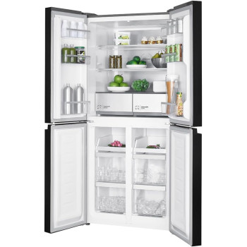 Hitachi 610L Gross, Net 466L, Bottom Freezer, 4 Door Refrigerator, Touch Screen Control, Energy Saving Mode, French Door Fridge, 10 Year Inverter Compressor Warranty With 1 Year Warranty,  Model -HR4N7522DSXAE