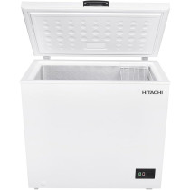 Hitachi Chest Freezer 200L Single Door With Storage Basket, High Energy Efficiency Cooling System, Adjustable Temperature, Ideal For Home And Restaurants, White, HRCS9200MNWAE, 1 Year Warranty