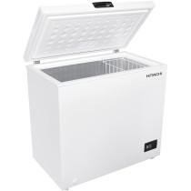 Hitachi Chest Freezer 200L Single Door With Storage Basket, High Energy Efficiency Cooling System, Adjustable Temperature, Ideal For Home And Restaurants, White, HRCS9200MNWAE, 1 Year Warranty