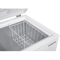 Hitachi Chest Freezer 200L Single Door With Storage Basket, High Energy Efficiency Cooling System, Adjustable Temperature, Ideal For Home And Restaurants, White, HRCS9200MNWAE, 1 Year Warranty