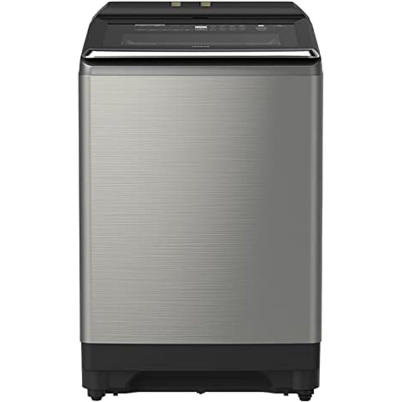 Hitachi Premium 22kg Top Load Washing Machine, Dual Jet, 16 Programs Fully Automatic Washer With Detergent And Fabric Softener Auto Dosing System, Abaya Wash Program Powered Inverter, Grey/Black, SFP220ZFVAD3CGXSS, 1 Year Warranty