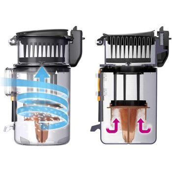 Hitachi Cordless Stick Vacuum Cleaner Light Weight, 18V Lithium Ion Battery, 2 In 1 Design Good For Hard Floor And Rug, Dry Mop Head, Crevice Nozzle, Charging Station, White/Black, PVX90K240PWH, 1 Year Warranty