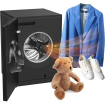 Hitachi 10/7KG Premium Front Load Washer Dryer, 1600RPM, 10KG Wash, 6KG Dry, Fully Automatic, Auto Dose, Touch Control, Wrinkle And Odour Removal, Drying With Wind Iron, Mauve Grey, BDD100XGV3CGXMAG, 1 Year Warranty