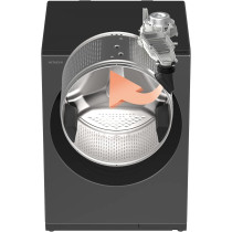 Hitachi 10/7KG Premium Front Load Washer Dryer, 1600RPM, 10KG Wash, 6KG Dry, Fully Automatic, Auto Dose, Touch Control, Wrinkle And Odour Removal, Drying With Wind Iron, Mauve Grey, BDD100XGV3CGXMAG, 1 Year Warranty
