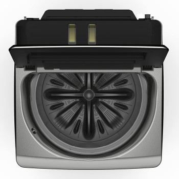 Hitachi Premium 25kg Top Load Washing Machine, Dual Jet, 16 Programs Fully Automatic Washer With Detergent And Fabric Softener Auto Dosing System, Abaya Wash Program Powered Inverter, Black/Grey, SFP250ZFVAD3CGXSS, 1 Year Warranty