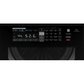 Hitachi Premium 25kg Top Load Washing Machine, Dual Jet, 16 Programs Fully Automatic Washer With Detergent And Fabric Softener Auto Dosing System, Abaya Wash Program Powered Inverter, Black/Grey, SFP250ZFVAD3CGXSS, 1 Year Warranty