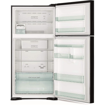 Hitachi 710 Liters Top Mount Refrigerator, Glass Grey, Net Liters 510, Model - RVG710PUK7GGR, 1 Year Warranty