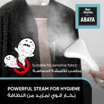 Nikai Garment Steamer 2000W, 10 Steam Levels, 2L Tank, 2-In-1 Double Aluminium Extendable Poles And Ironing Board, Thermostat Protection, Suit Hanger, White, NGS892AB, 1 Year Warranty