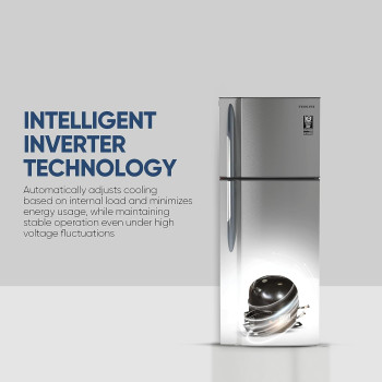 Nikai 425L Gross/254L Net, Double Door Top Mount Refrigerator, No Frost Fridge, Glass Shelves, R600A Refrigerant, Best For Home And Office, Silver, NRF425FSS, 1 Year Warranty