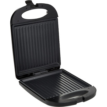 Nikai 1200W, 4-Slice Sandwich Maker And Toaster Combo, With Non-Stick Coating, Grill Plate, And Locking Mechanism, And Ready Cook Indicator Lights For Quick And Easy Dishes, Black/Silver, NGT928A1, 1 Year Warranty