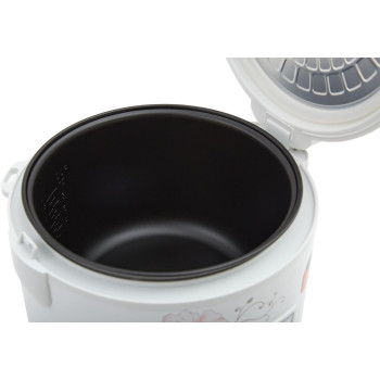 Nikai 1.8 L, 640-762W Electric Rice Cooker With Non-Stick Tefflon Coated Pot, Cook, Steam And Keep Warm Function For Flawless Meals, Detachable Cord For Convenience Serving, White, NR67N3, 1 Year Warranty