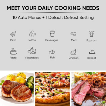 Nikai 900 Watts Metal Microwave Oven, Black, 20 Liters, 1 Year Warranty