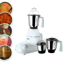 Nikai 750W 3-In-1 Blender, 1.5L Jar, 18000 RPM Turbo Motor, Durable ABS Body, Stainless Steel Blade And Jars, 3 Speeds + Pulse, Perfect For Dry And Wet Fine Grinding, Mixing And Juicing, White, NB894, 1 Year Warranty