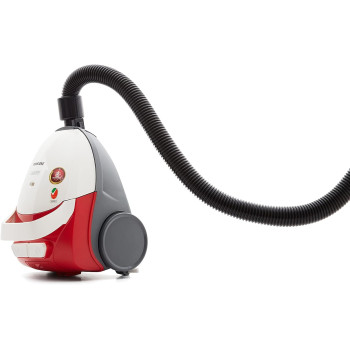 Nikai Corded Electric Canister Vacuum Cleaner, Red/White, NVC2302, 1 Year Warranty