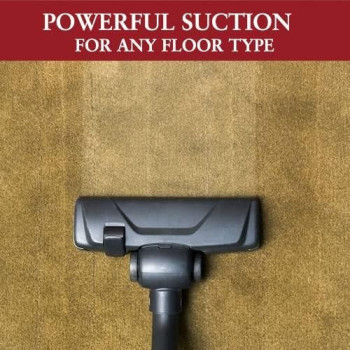 Nikai Corded Electric Canister Vacuum Cleaner, Red/White, NVC2302, 1 Year Warranty