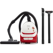 Nikai Corded Electric Canister Vacuum Cleaner, Red/White, NVC2302, 1 Year Warranty
