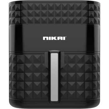 Nikai Digital Air Fryer, 1800W, XXL 5.5L Basket And 7L Pan, 7 Pre-Set Programs With Built-In Preheat Function, Viewing Window, Adjustable Temp And Timer, Black, NAF488D1, 1 Year Warranty