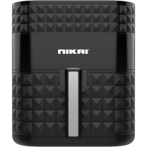 Nikai Digital Air Fryer, 1800W, XXL 5.5L Basket And 7L Pan, 7 Pre-Set Programs With Built-In Preheat Function, Viewing Window, Adjustable Temp And Timer, Black, NAF488D1, 1 Year Warranty