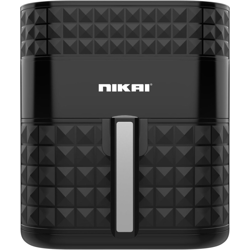 Nikai Digital Air Fryer, 1800W, XXL 5.5L Basket And 7L Pan, 7 Pre-Set Programs With Built-In Preheat Function, Viewing Window, Adjustable Temp And Timer, Black, NAF488D1, 1 Year Warranty
