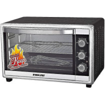Nikai 45L Electric Oven, 1800W Power, Adjustable Temperature, 7 Heating Stages, 60-Min Timer With Bell Ring, Indicator Light, Keep Warm Function, High-Efficiency Heating, Accessories Included, Black, NT655N1, 1 Year Warranty