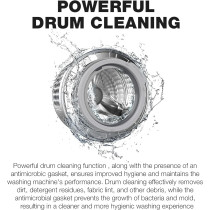 Nikai 8KG 1400 RPM Front Load Washer With 16 Programs, Energy Saving BLDC Inverter Motor, Steam Wash, Fully Automatic Washing Machine, LED Display, Child Lock, One Touch Function, Matte Blue, NWM801FIB, 1 Year Warranty