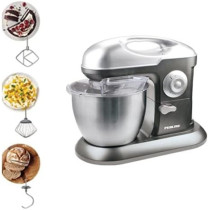 Nikai Kitchen Stand Mixer Machine, 1000W Power, 6.5L Large Capacity, Stainless Steel Bowl, 3 Mixing Blades, 10 Speed Settings For Perfect Baking Results, Easy Mixing And Kneading, Brown/Silver, NSM650A, 1 Year Warranty
