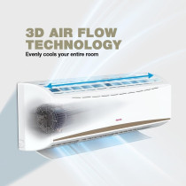Nikai Split Air Conditioner 3 Ton, Energy Saving, Efficient Cooling With T3 Tropical Piston Compressor, AC 36000 BTU, Auto Restart, Best For Home, Room, Office And Shops, White, NSAC36138E22, 1 Year Warranty